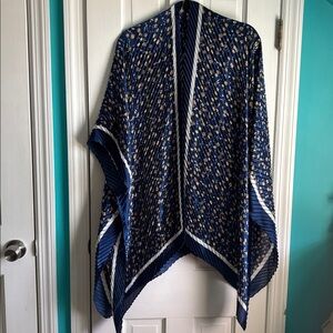 Banana Republic Factory Blue and Gold Scarf